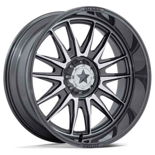 MSA M55 Commander Platinum Machined 24x10 Wheels/Rims (Full Set)