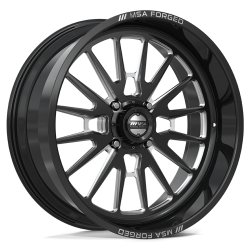 Assassinator Mud Tires 44x12-24 on MSA Breakout Gloss Black Milled (24x10) Forged Wheels