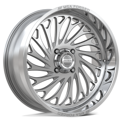 Assassinator Mud Tires 44x12-24 on MSA Coil Polished (24x10) Forged Wheels