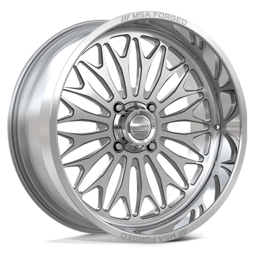 EFX MotoSlayer 40x10.5-24 Tires on MSA Shockwave Polished (24x10) Forged Wheels