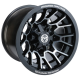 Assassinator Mud Tires 28x8-14 on Moose Offroad 24 X Gloss Black Wheels