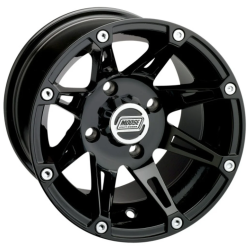 Assassinator Mud Tires 28x8-14 on Moose Offroad 387 X Gloss Black Wheels Assassinator Mud Tires 28x8-14 on Moose Offroad 387 X Gloss Black Wheels