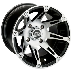 Assassinator Mud Tires 28x8-14 on Moose Offroad 387 X Machined Wheels Assassinator Mud Tires 28x8-14 on Moose Offroad 387 X Machined Wheels