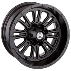 Assassinator Mud Tires 28x8-14 on Moose Offroad 399 X Matte Black Wheels Assassinator Mud Tires 28x8-14 on Moose Offroad 399 X Matte Black Wheels