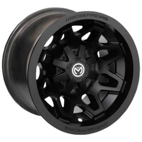 Assassinator Mud Tires 29.5x8-14 on Moose Offroad 416 X Matte Black Wheels