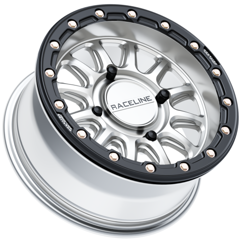 Raceline A14 Alpha Hyper Silver with Black Ring 15x7 Beadlock Wheels/Rims (Full Set) Raceline A14 Alpha Hyper Silver with Black Ring 15x7 Beadlock Wheels/Rims (Full Set)