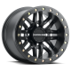 Raceline A91 Ryno Satin Black with Black Ring 15x7 Beadlock Wheels/Rims (Full Set)