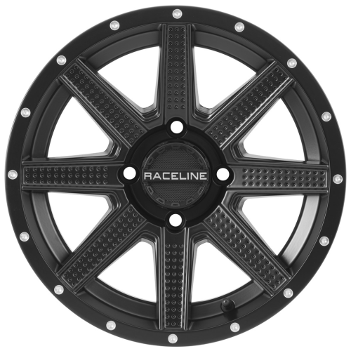 Raceline A92 Hostage Satin Black 14x7 Wheels/Rims (Full Set)