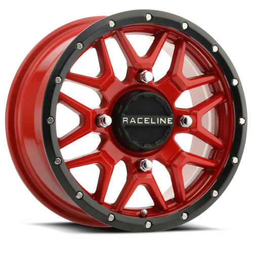 Raceline A94 Krank Red 15x7 Wheels/Rims (Full Set)