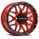 Raceline A94 Krank Red 15x7 Wheels/Rims (Full Set)