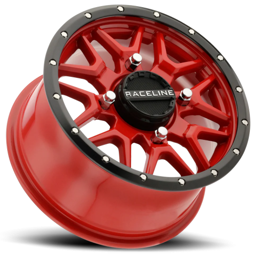Raceline A94 Krank Red 15x7 Wheels/Rims (Full Set)