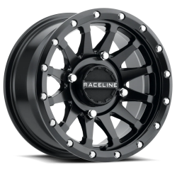 Raceline A95 Trophy Satin Black 14x7 Wheels/Rims (Full Set)