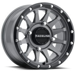 Raceline A95 Trophy Stealth Grey 14x7 Wheel/Rim