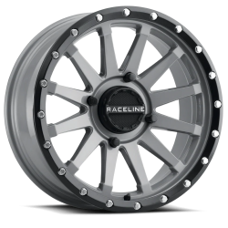 Raceline A95 Trophy Stealth Grey 15x7 Wheels/Rims (Full Set)
