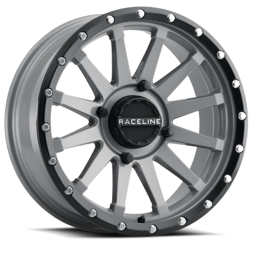 Raceline A95 Trophy Stealth Grey 15x7 Wheels/Rims (Full Set)