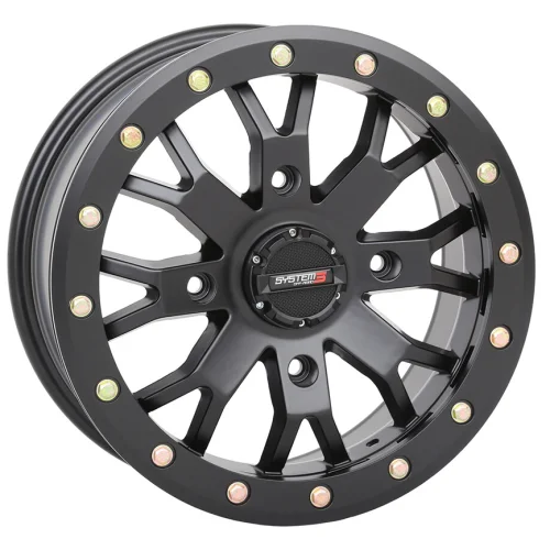 System 3 SB-4 Matte Black Beadlock wheel
