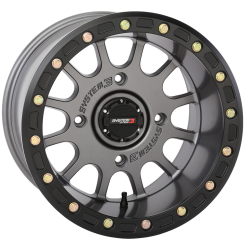 Frontline ACP 33x12-15 (10ply) Tires on System 3 Offroad SB-5 Matte Gunmetal (15x10) Beadlock Wheels Frontline ACP 33x12-15 (10ply) Tires on System 3 Offroad SB-5 Matte Gunmetal (15x10) Beadlock Wheels