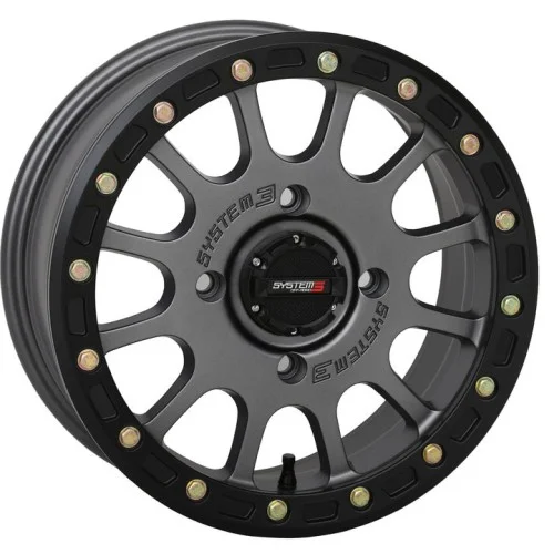 System 3 Offroad SB-5 Gunmetal Grey Beadlock wheel