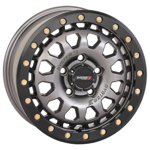 Atturo Trail Blade X/T 32x10-15 (8ply) Radial Tires on System 3 Offroad SB-6 Gunmetal Grey Beadlock Wheels