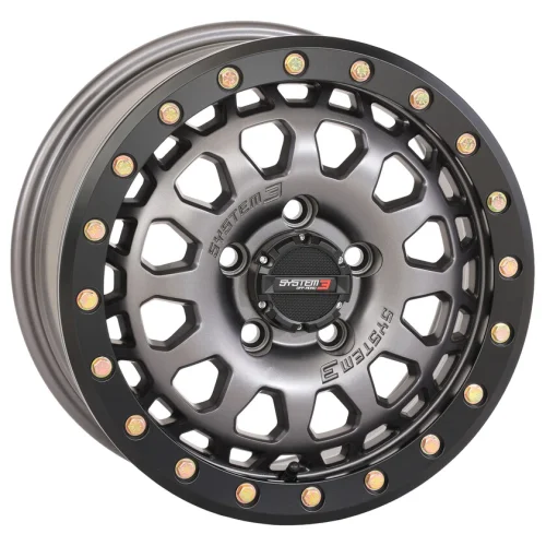 System 3 SB-6 Gunmetal Grey Beadlock wheel
