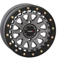 EFX MotoRavage 30x10-15 (8ply) Radial Tires on System 3 Offroad SB-6 Gunmetal Grey Beadlock Wheels