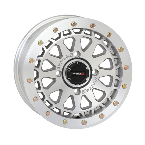 System 3 Offroad SB-6 Matte Machined 15x7 Beadlock Wheels/Rims (Full Set) System 3 Offroad SB-6 Matte Machined 15x7 Beadlock Wheels/Rims (Full Set)