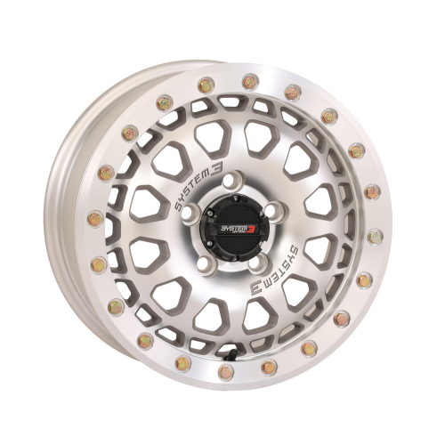 System 3 Offroad SB-6 Matte Machined 15x7 Beadlock Wheels/Rims (Full Set) System 3 Offroad SB-6 Matte Machined 15x7 Beadlock Wheels/Rims (Full Set)