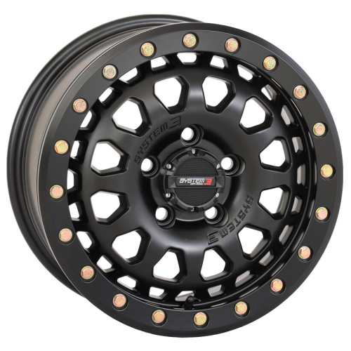 Atturo Trail Blade X/T 32x10-15 (8ply) Radial Tires on System 3 Offroad SB-6 Matte Black Beadlock Wheels