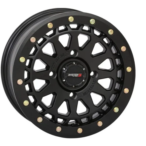 System 3 Offroad SB-6 Matte Black Beadlock wheel