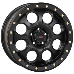Terache Aztex XL 33x9-18 (8ply) Tires on System 3 Offroad SB-7 Matte Black Beadlock Wheels
