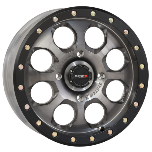 Atturo Trail Blade Boss 30x10-15 (8ply) Radial Tires on System 3 Offroad SB-7 Matte Titanium Beadlock Wheels