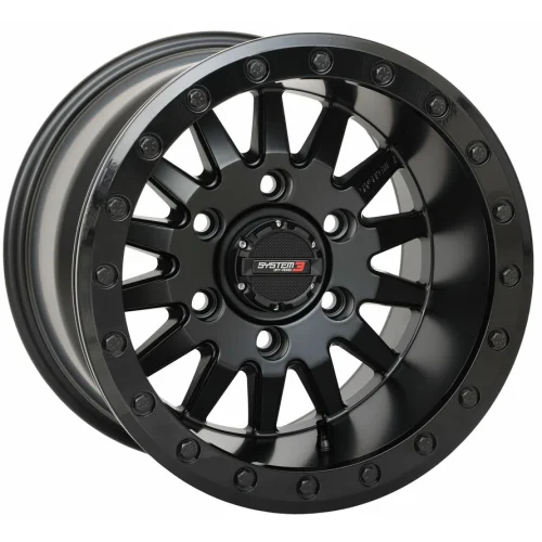 SB-8 Matte Black (15x10) Beadlock wheel