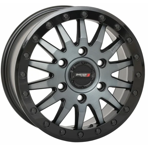 SB-8 Brushed Grey Beadlock wheel