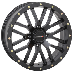 Terache Aztex XL 33x9-18 (8ply) Tires on System 3 Offroad ST-3 Matte Black Wheels