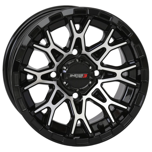BKT AT 171 28x9-14 Tires on ST-6 Machined Wheels BKT AT 171 28x9-14 Tires on ST-6 Machined Wheels