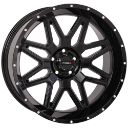 System 3 XT400 33x9.5-20 Tires on System 3 Offroad ST-7 Gloss Black Wheels