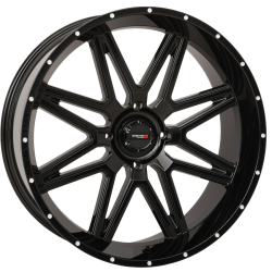 System 3 XT400W 40x12-24 Tires on ST-7 Gloss Black (24x9) Wheels