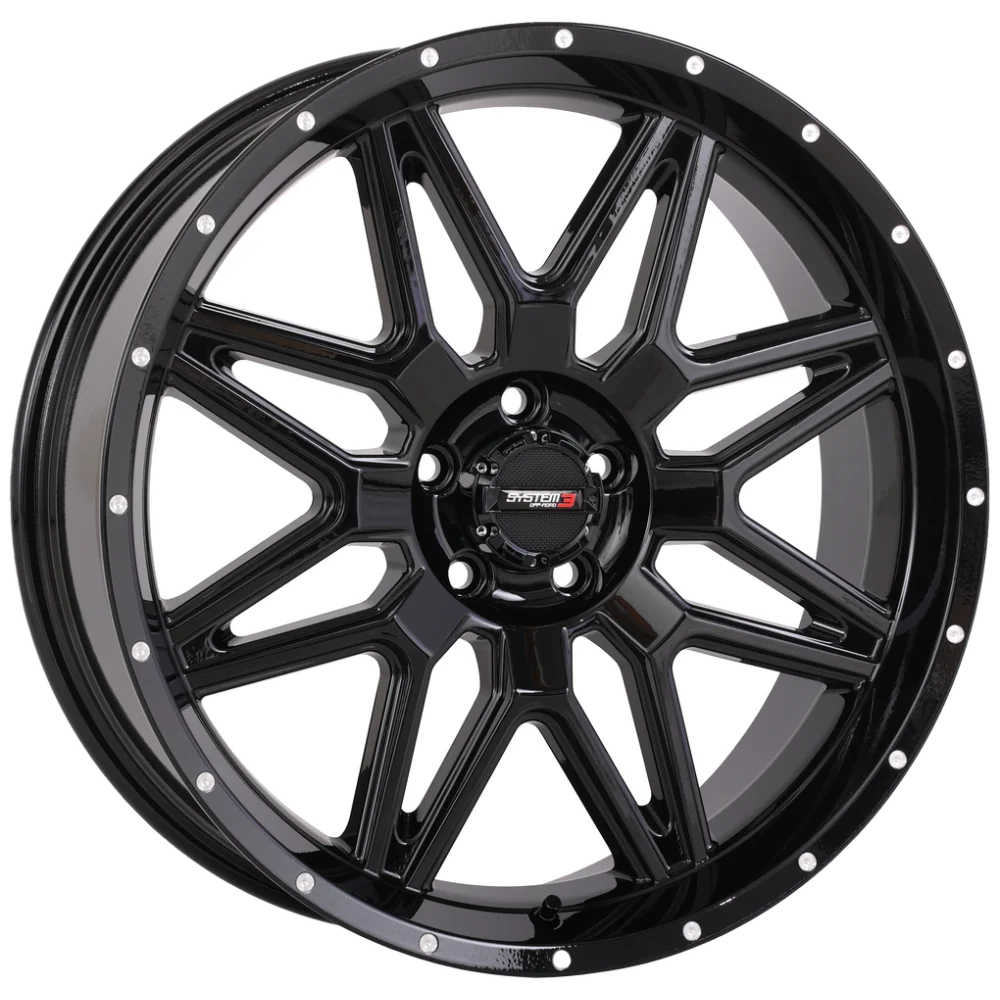 System 3 Offroad ST-7 Gloss Black wheel