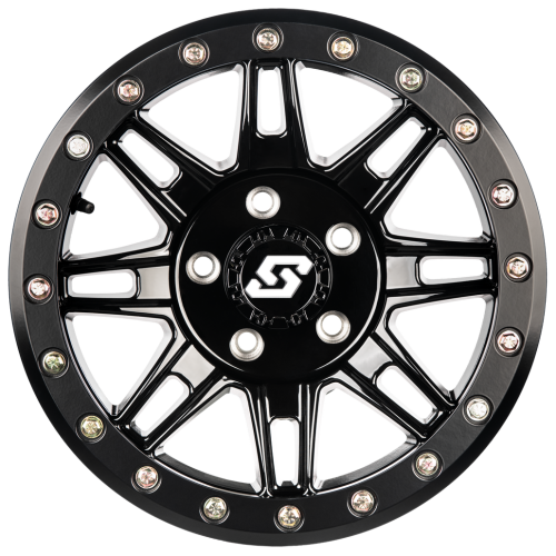 Sedona Clutch Black 15x7 Beadlock Wheels/Rims (Full Set)