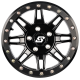 Sedona Clutch Black 15x7 Beadlock Wheels/Rims (Full Set)