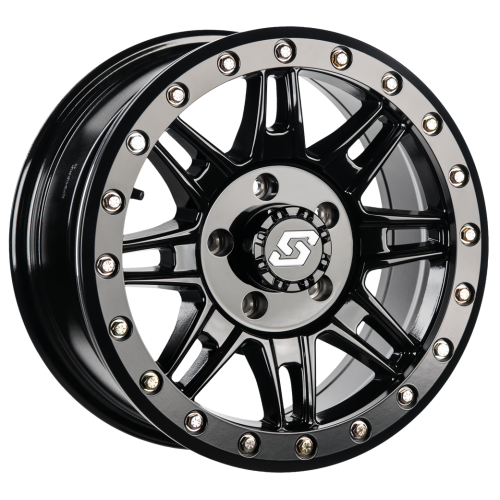 Sedona Clutch Black 15x7 Beadlock Wheels/Rims (Full Set)