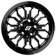 Sedona Onyx Machined 12x7 Wheels/Rims (Full Set)