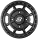 Sedona Rift Satin Black 15x7 Wheels/Rims (Full Set)
