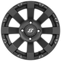 Sedona Spyder Satin Black 12x7 Wheels/Rims (Full Set)