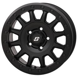 Sedona Adapt Matte Black 14x7 Beadlock Wheels/Rims (Full Set)