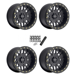 Method 406 UTV Beadlock Matte Black 14x10 Wheel/Rim (Full Set)