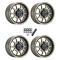Method 409 UTV Bead Grip Steel Grey 15x10 Wheel/Rim (Full Set)