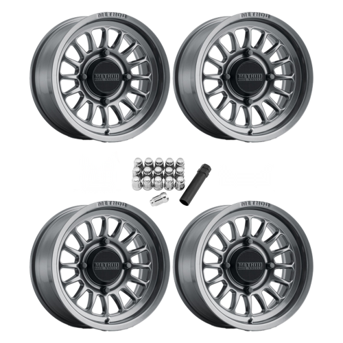 Method 411 UTV Bead Grip Gloss Titanium 15x7 Wheel/Rim (Full Set) Method 411 UTV Bead Grip Gloss Titanium 15x7 Wheel/Rim (Full Set)