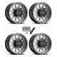 Method 414 UTV Bead Grip Gloss Graphite 15x10 Wheel/Rim (Full Set)