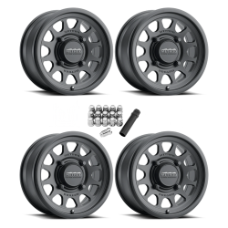 Method 414 UTV Bead Grip Matte Black 14x7 Wheel/Rim (Full Set)